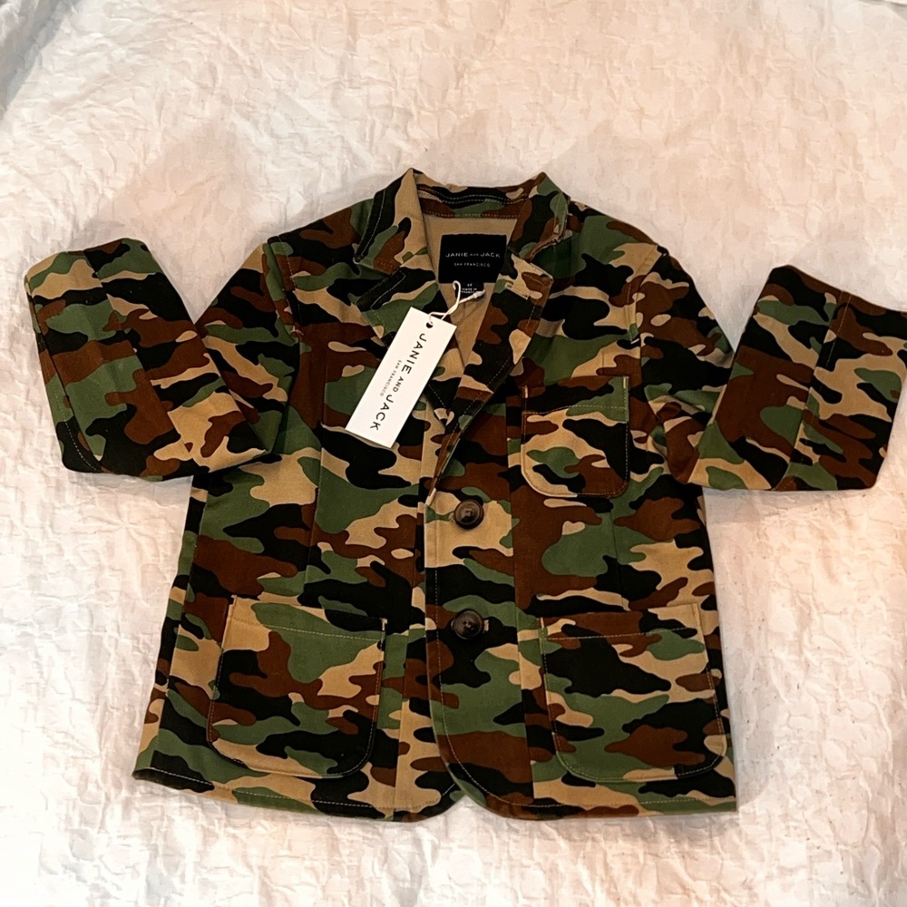 Janie & Jake toddler camo blazer